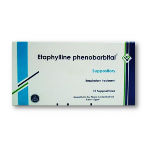 ETAPHYLLINE PHENOBARBITAL ( ACEFYLLINE PIPERAZINE + PHENOBARBITAL ) 10 SUPPOSITORIES